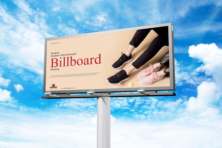 Outdoor Ad Billboard – Free Mockup