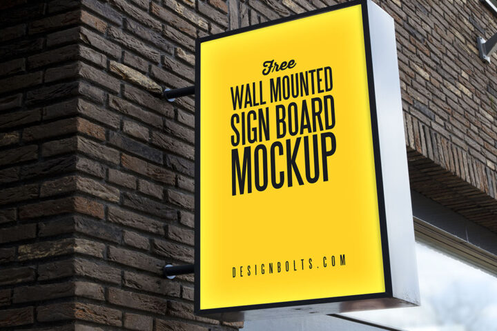 Free Outdoor Sign Mockup