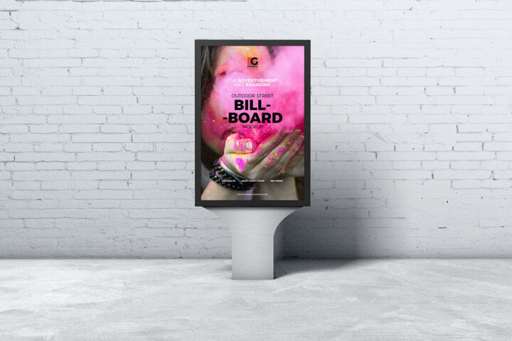 Street Advertising Billboard – Free Mockup