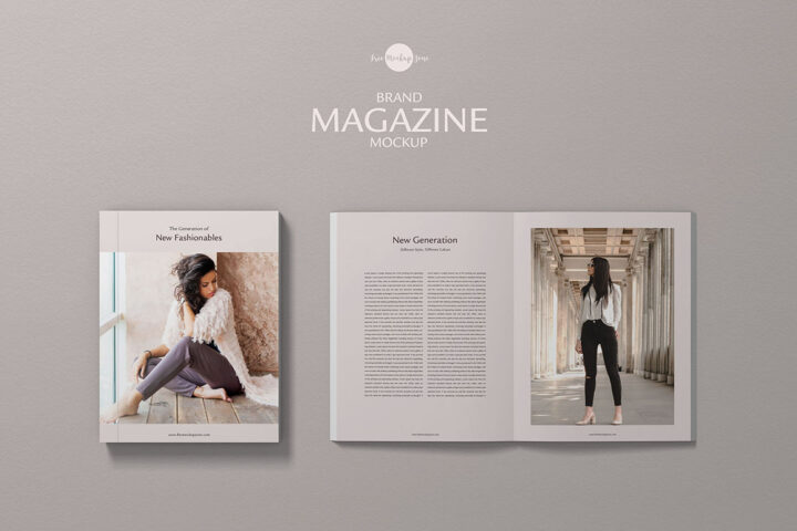 Brand Magazine – Free Mockup