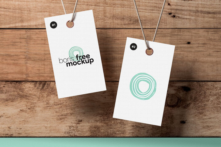 Paper Label Tag – Free Mockup