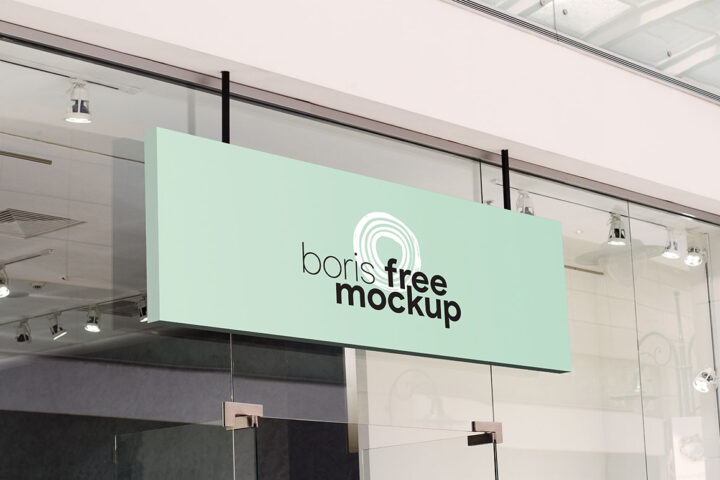 Shop Signage 2 – Free Mockup
