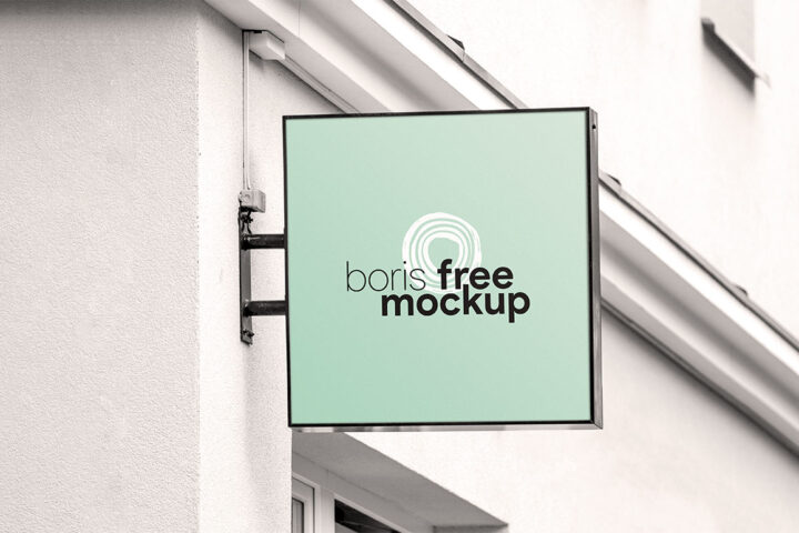 Shop Signage – Free Mockup