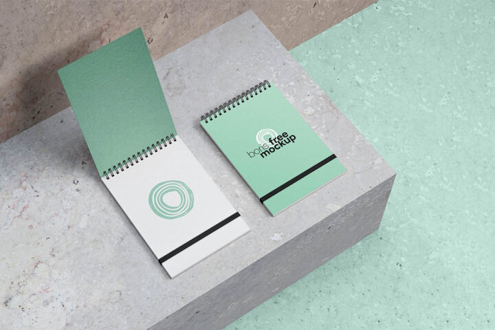 Spiral Notebook – Free Mockup