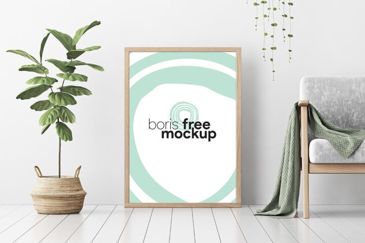 Poster Interior Scene – Free Mockup