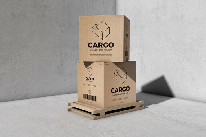 Packaging Delivery Box – Free Mockup