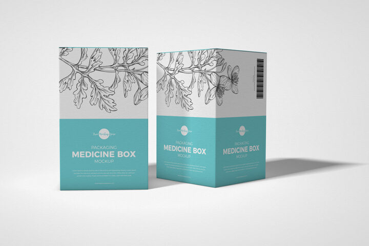 Packaging Medicine Box – Free Mockup