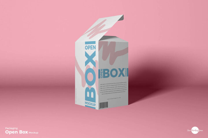 Open Paper Box – Free Mockup