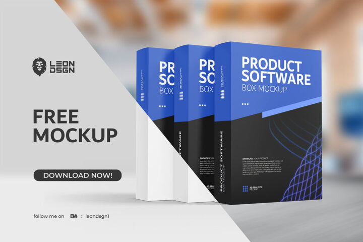 Software Package – Free Mockup