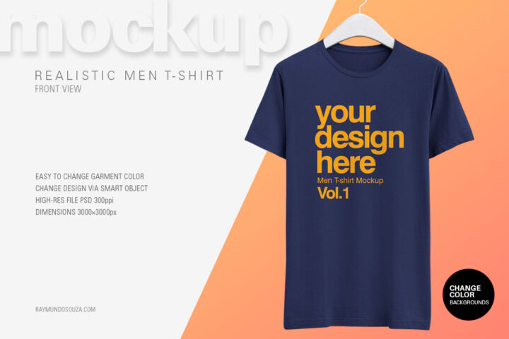 Realistic T-Shirt – Free Mockup