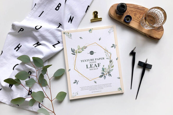 Texture Paper Poster – Free Mockup