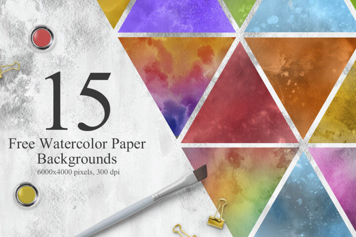 15 Free Watercolor Paper Backgrounds