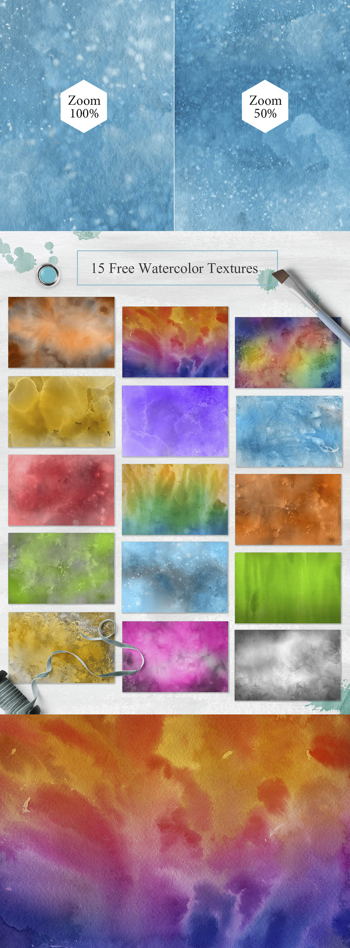 15 Free Watercolor Paper Backgrounds - Dealjumbo