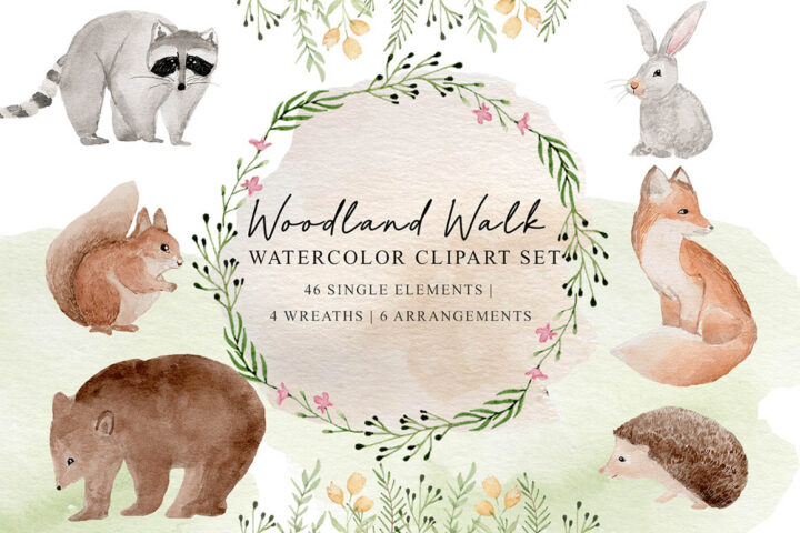 Free Woodland Watercolor Set