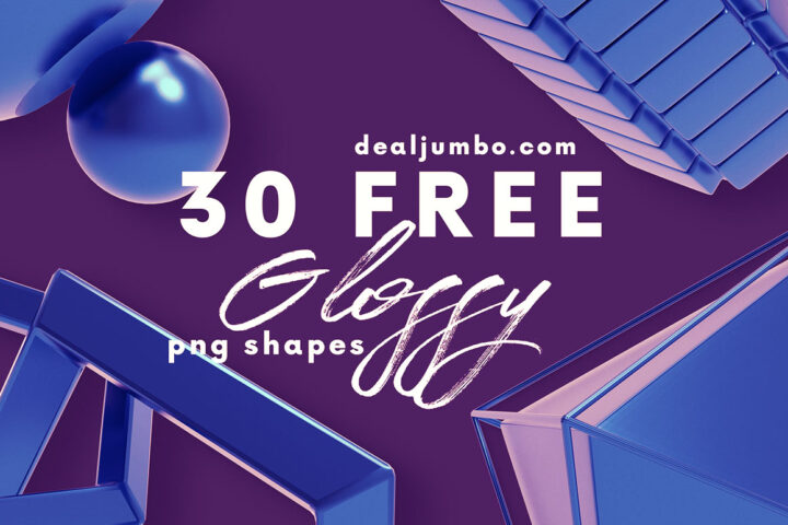 30 3D Glossy – Free Shapes