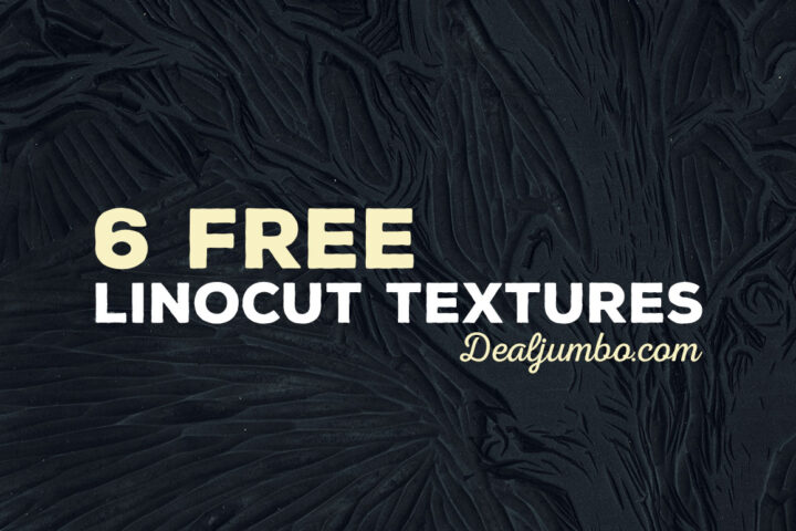 6 Free Linocut Textures