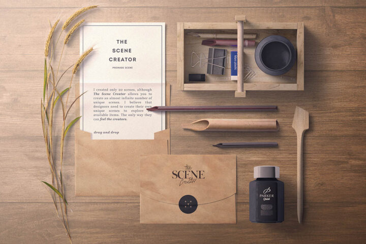 Free Premade Vintage Identity Scene