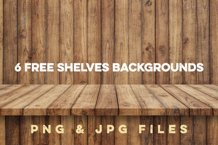 6 Free Shelves Backgrounds