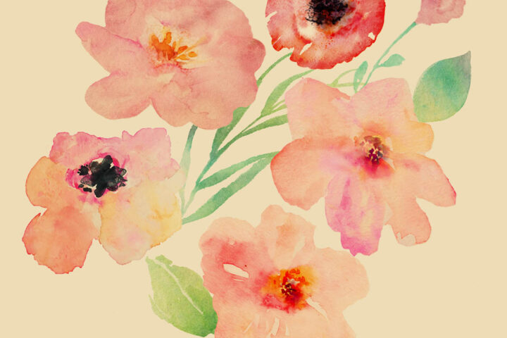 Free Spring Watercolor Flowers