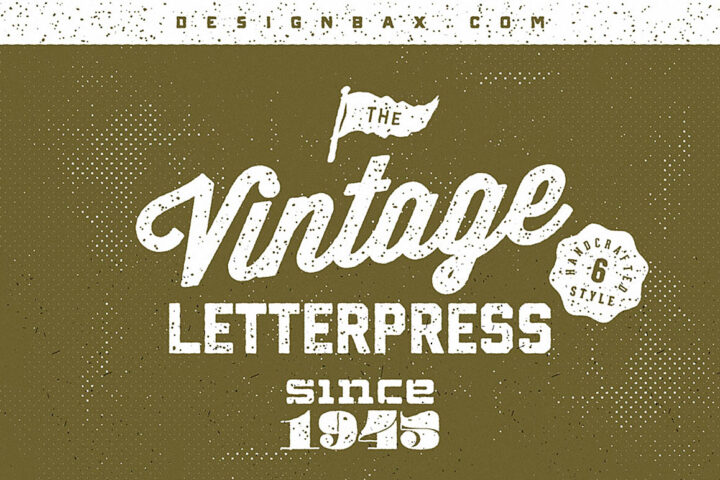 Free Vintage Letterpress Text Effects