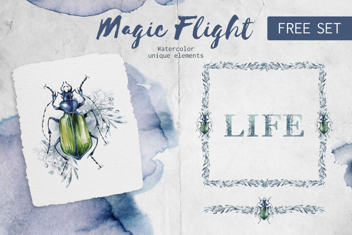 Free Watercolor Elements