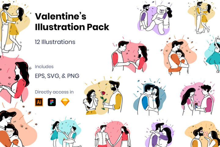 Free Valentine Vector Illustrations