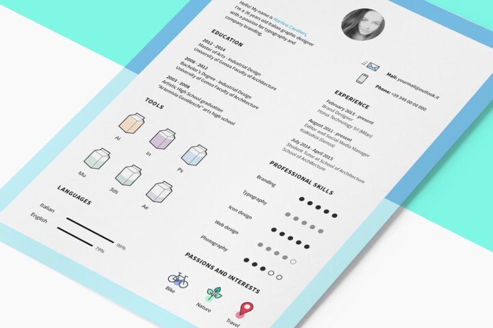 Free InDesign CV Template