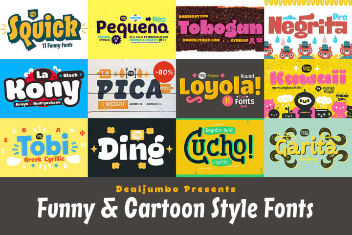 Funny & Cartoon Style Fonts