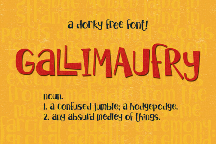 Gallimaufry – Free Font