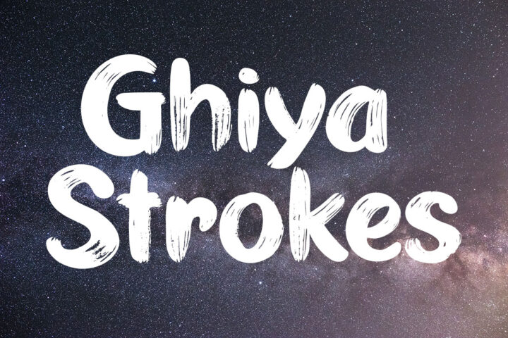 Ghiya Strokes – Free Font