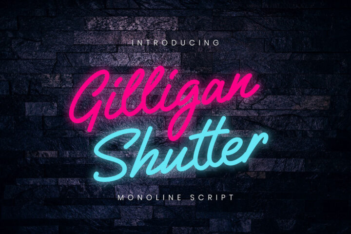 Gilligan Shutter – Free Font