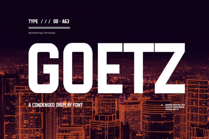 Goetz Sans – Free Font