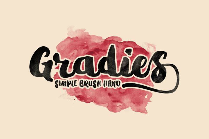 Gradies – Free Brush Font