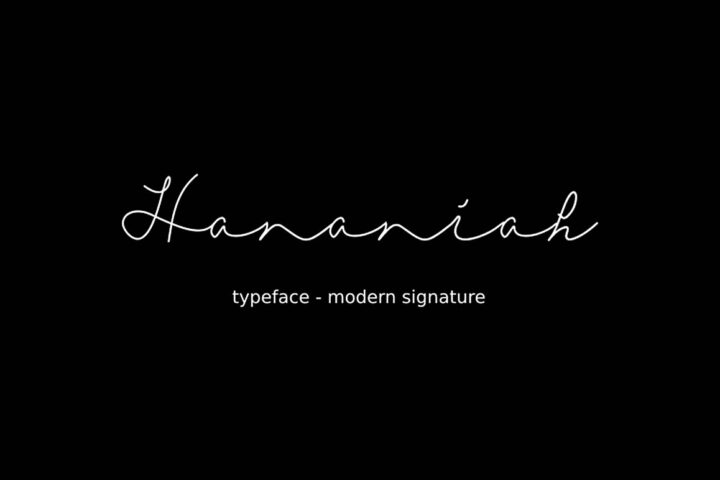 Hananiah – Free Font