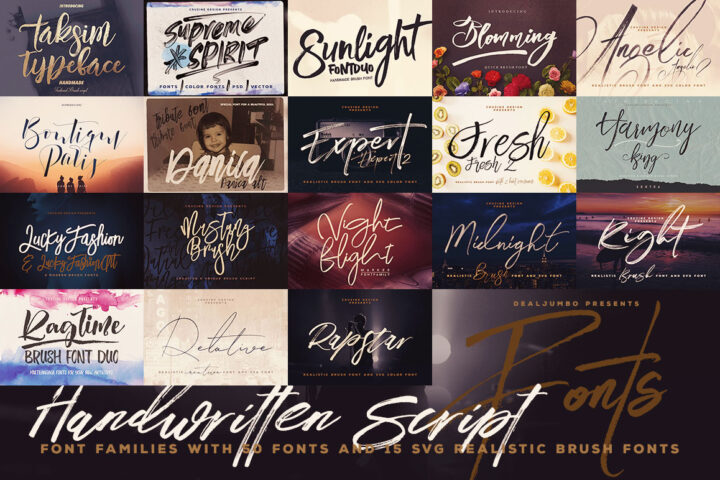Handwritten Script Fonts