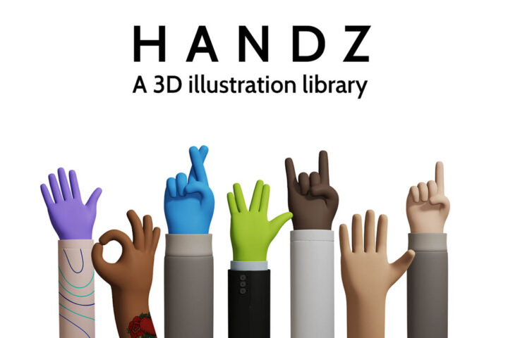 HANDZ – Free 3D Hand Illustrations