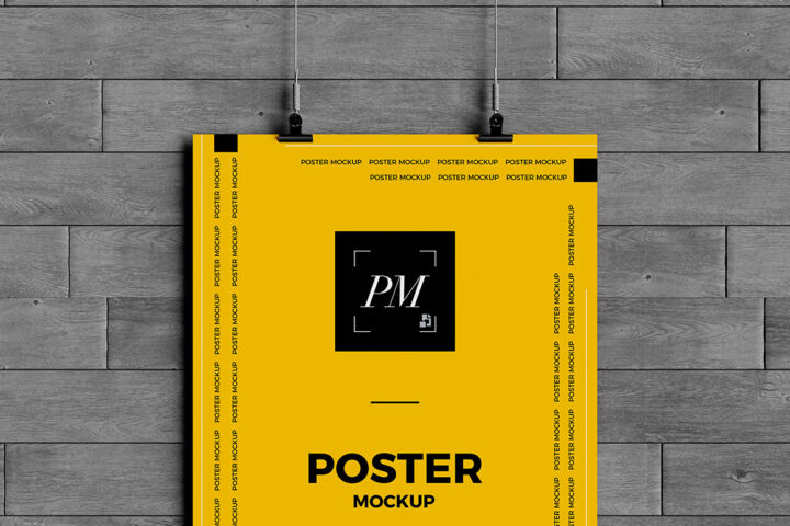 Hanging Poster – Free Mockup