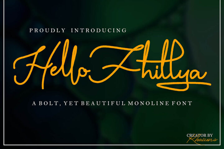 Hello Fhillya – Free Font