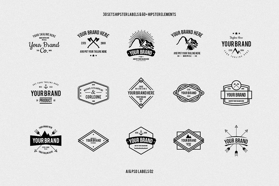 Vintage Logo & Badge Toolkit - Dealjumbo