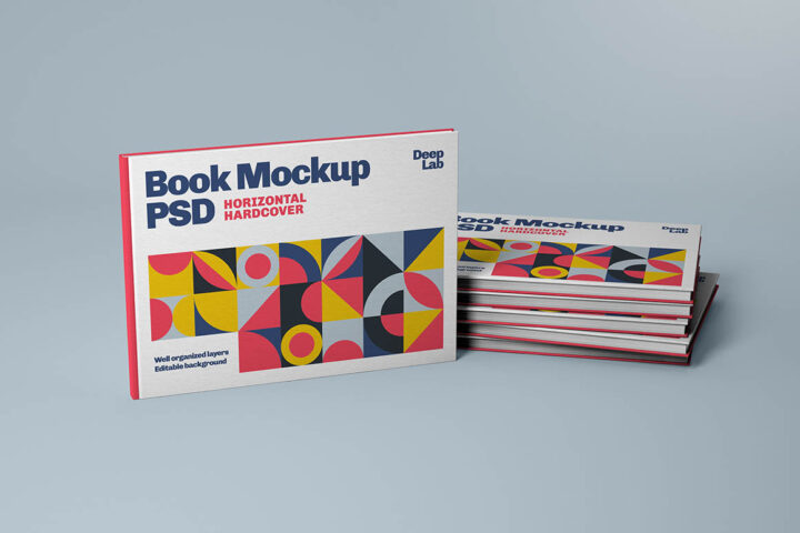 Horizontal Book Cover – Free Mockup