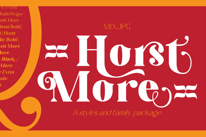 Horst More Black – Free Font
