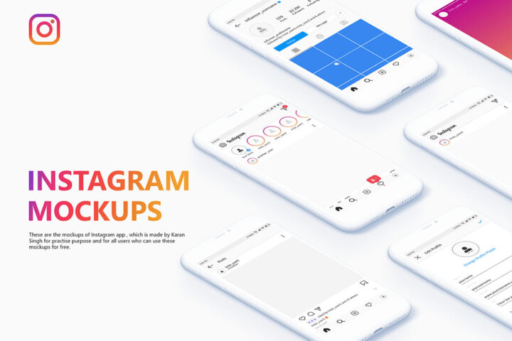 Instagram Screen – Free Mockup