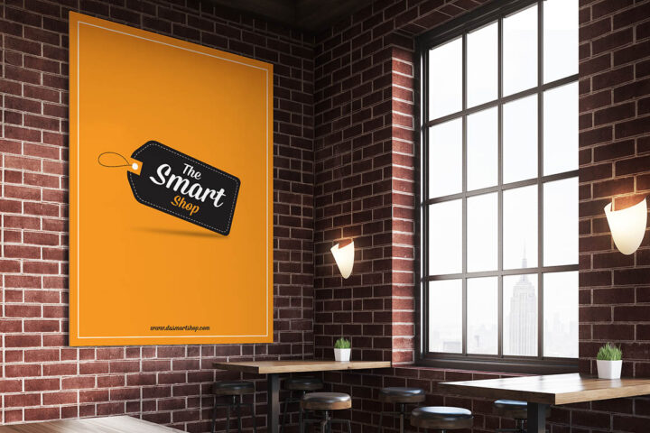 Free Indoor Poster Mockup