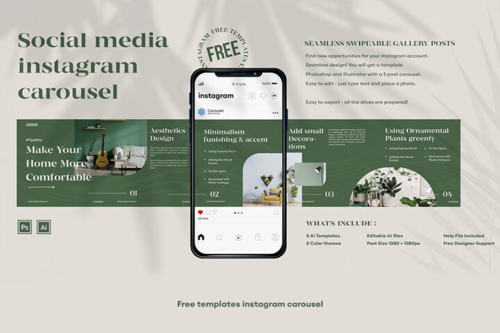 Instagram Carousel – Free Templates