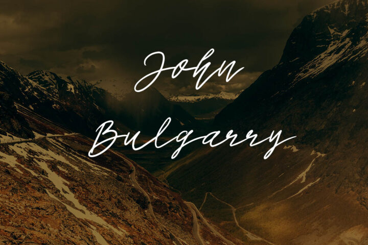 John Bulgarry – Free Font
