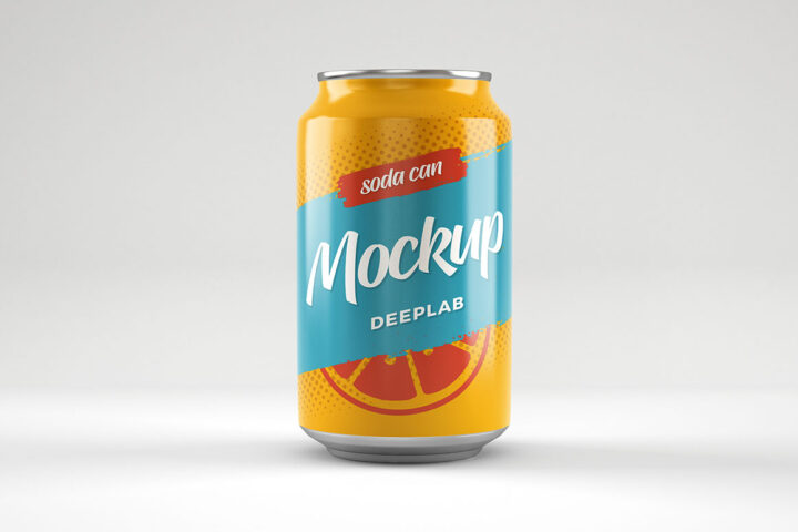 Small Soda Can – Free Mockup