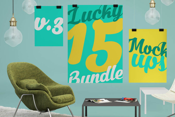 Lucky 15 Bundle vol.3 – 15+ Mock-up Items