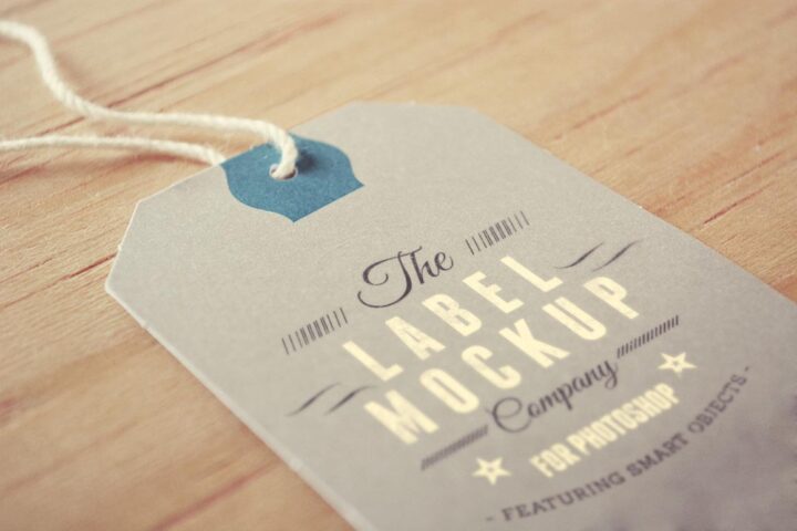 Free Tag or Label Mockup