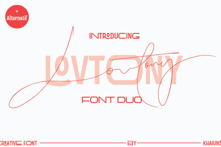 Lovtony Duo – Free Font
