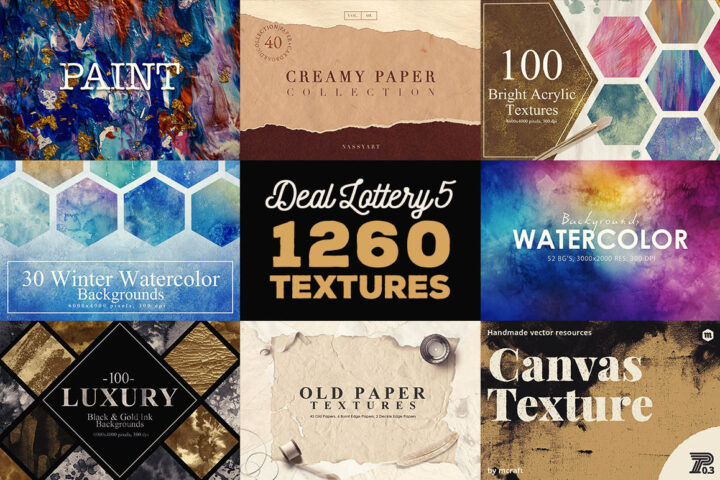 Deal Lottery 5 – 1260 Textures & 24 Free